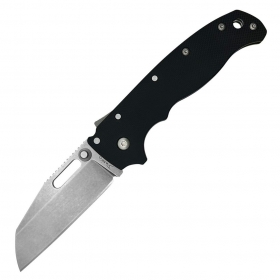 N� Demko Knives AD20.5 G10 Black Peel Ply 205-D2-BLKPPG10-SF