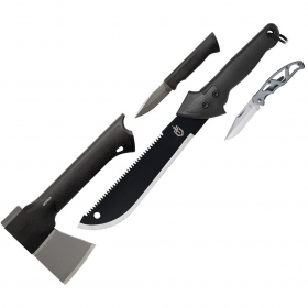 Zestaw maczeta + toporek + n� Gerber Backcountry 30-001203