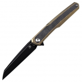 N� Kansept Knives Arcus Golden Titanium + Black Micarta K1046A4