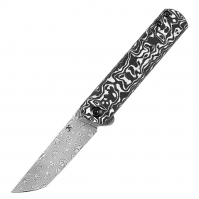 N� Kansept Knives Foosa Damascus Black White K2020T1