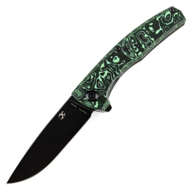 N� Kansept Knives AGI Green Carbon + Titanium K2037A4