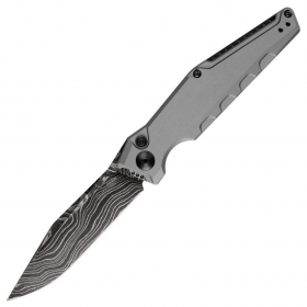 N� Kershaw Launch 7 Gray Damascus 7900GRYDAM