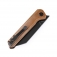 N� Kansept Knives Bulldozer Brown Micarta T1028A1