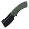 N� Kansept Knives XL Korvid Green Micarta T1030B4