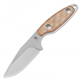 N� Kizer Muskrat Brown Micarta 1064C1
