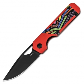 N� Kizer Vanguard Mini Militaw Red G10 V3634SA2