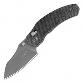 N� Kizer Vanguard Mini Bulldog Black Micarta V3672SA2