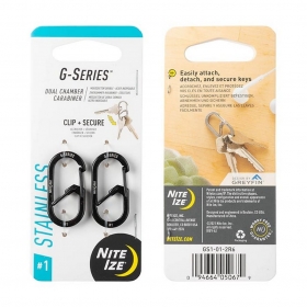 Karabi�czyk Nite Ize G-Series #1 zestaw 2 sztuk GS1-01-2R6