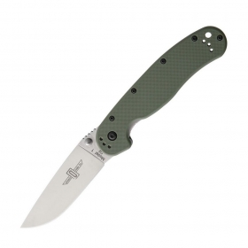 N� Ontario RAT 1 Folder D2 Steel - OD Green Handle ON8867OD