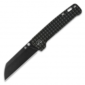N� QSP Knives Penguin Black Frag Titanium QS130-OFRG