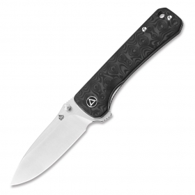 N� QSP Knives Hawk Marbled Carbon Fiber QS131-C