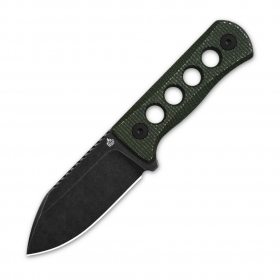 N� QSP Knives Canary Green Micarta Black Stonewash QS141-C2