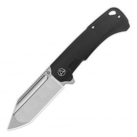 N� QSP Knives Rhino Black Texture Titanium QS143-H