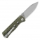 N� QSP Knives Canary Olive Green G10 QS150-F1