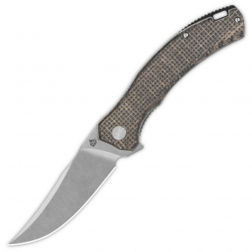 N� QSP Knives Walrus Dark Brown Micarta QS151-B1