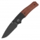 N� QSP Knives Vault Tan Micarta Black Stonewash QS157-C2