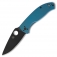 N� Spyderco Tenacious Blue Titanium Black Blade C122TIBLBKP