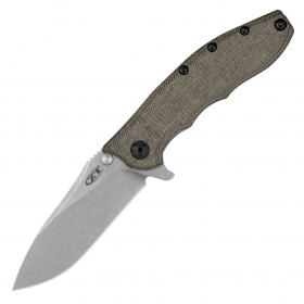 N� Zero Tolerance Hinderer Green Micarta 0562MIC